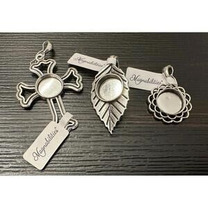 Magnabilities Pendant Silver-Tone Pendant Lot Of 3 PD1135 PD1105 PD1121 NWT